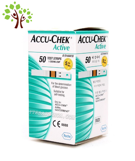 Que Thử Đường Huyết Accu-Chek Active (50 que)